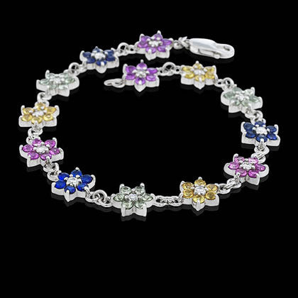 Multicolor Flower Bracelet - Shano Designs