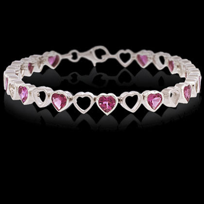 Pink Hearts Bracelet - Shano Designs