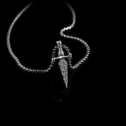 Black Diamond Dagger Pendant - Shano Designs